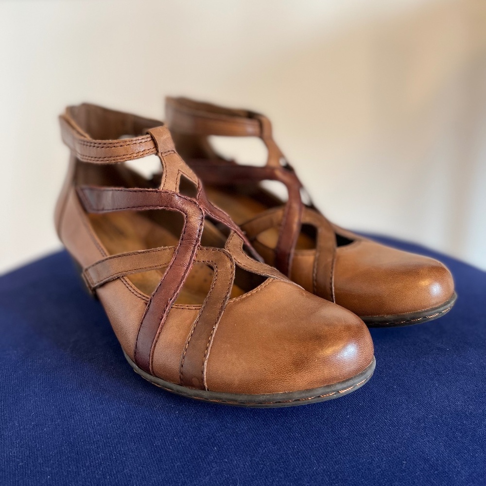 Brown Leather Rockport Mary Jane (Extra Comfortable)